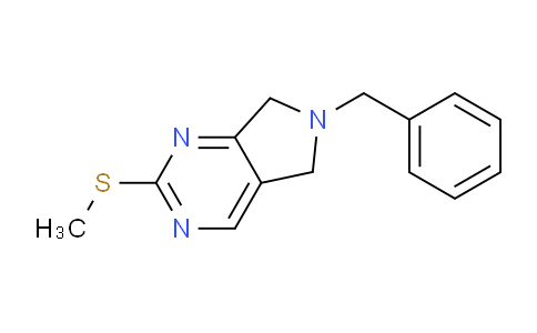 CAS No. 1330755-77-5, 6-Benzyl-2-(methylthio)-6,7-dihydro-5H-pyrrolo[3,4-d]pyrimidine