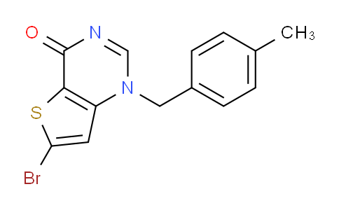 CAS No. 1276129-45-3, 6-Bromo-1-(4-methylbenzyl)thieno[3,2-d]pyrimidin-4(1H)-one