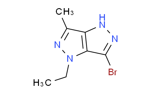 CAS No. 1239738-02-3, 6-Bromo-1-ethyl-3-methyl-1,4-dihydropyrazolo[4,3-c]pyrazole