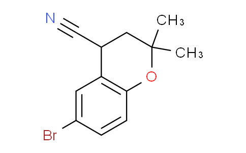 CAS No. 1956331-54-6, 6-Bromo-2,2-dimethylchroman-4-carbonitrile