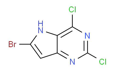 CAS No. 1311275-25-8, 6-Bromo-2,4-dichloro-5H-pyrrolo[3,2-d]pyrimidine