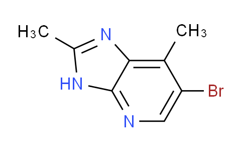 CAS No. 954238-09-6, 6-Bromo-2,7-dimethyl-3H-imidazo[4,5-b]pyridine