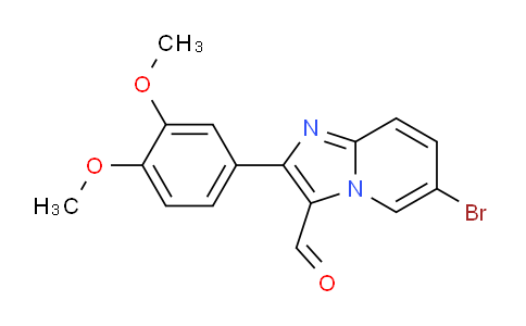 CAS No. 725253-26-9, 6-Bromo-2-(3,4-dimethoxyphenyl)imidazo[1,2-a]pyridine-3-carbaldehyde