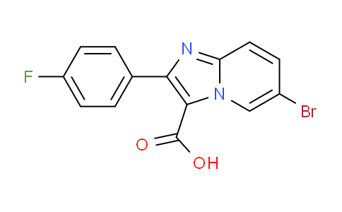CAS No. 1215106-43-6, 6-Bromo-2-(4-fluorophenyl)imidazo[1,2-a]pyridine-3-carboxylic acid