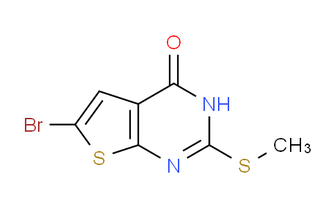 CAS No. 1198475-40-9, 6-Bromo-2-(methylthio)thieno[2,3-d]pyrimidin-4(3H)-one