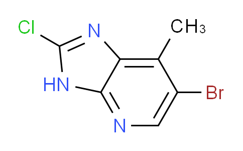 CAS No. 1388071-17-7, 6-Bromo-2-chloro-7-methyl-3H-imidazo[4,5-b]pyridine