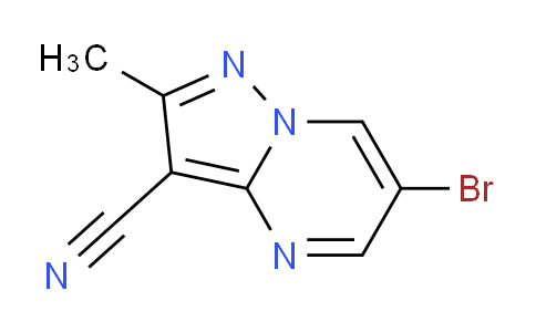 CAS No. 1242268-30-9, 6-Bromo-2-methylpyrazolo[1,5-a]pyrimidine-3-carbonitrile