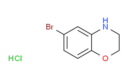 CAS No. 1260803-10-8, 6-Bromo-3,4-dihydro-2H-benzo[b][1,4]oxazine hydrochloride