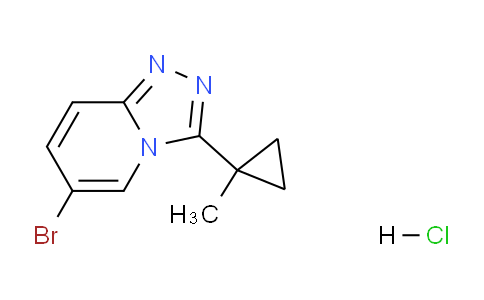 CAS No. 1207533-66-1, 6-Bromo-3-(1-methylcyclopropyl)-[1,2,4]triazolo[4,3-a]pyridine hydrochloride