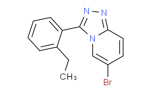 CAS No. 876300-78-6, 6-Bromo-3-(2-ethylphenyl)-[1,2,4]triazolo[4,3-a]pyridine