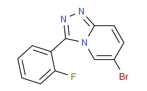 CAS No. 876300-81-1, 6-Bromo-3-(2-fluorophenyl)-[1,2,4]triazolo[4,3-a]pyridine