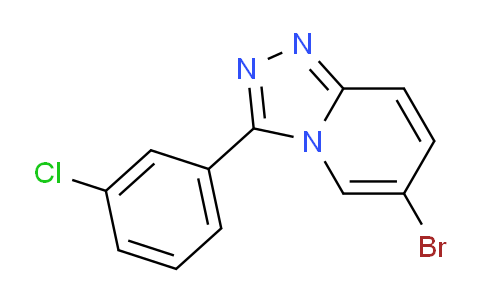 CAS No. 1418143-39-1, 6-Bromo-3-(3-chlorophenyl)-[1,2,4]triazolo[4,3-a]pyridine