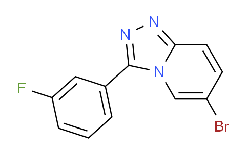 CAS No. 1393330-64-7, 6-Bromo-3-(3-fluorophenyl)-[1,2,4]triazolo[4,3-a]pyridine