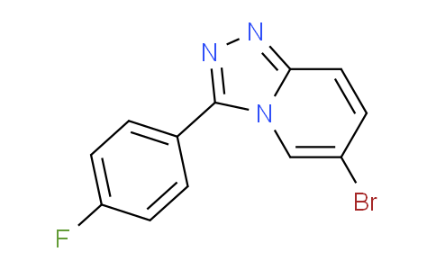 CAS No. 1402232-98-7, 6-Bromo-3-(4-fluorophenyl)-[1,2,4]triazolo[4,3-a]pyridine