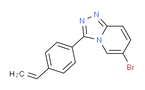 CAS No. 876373-16-9, 6-Bromo-3-(4-vinylphenyl)-[1,2,4]triazolo[4,3-a]pyridine