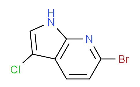 CAS No. 1190321-31-3, 6-Bromo-3-chloro-1H-pyrrolo[2,3-b]pyridine