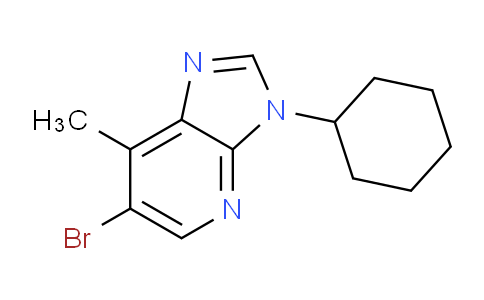 CAS No. 1393442-17-5, 6-Bromo-3-cyclohexyl-7-methylimidazo[4,5-b]pyridine