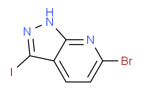 CAS No. 1357946-55-4, 6-Bromo-3-iodo-1H-pyrazolo[3,4-b]pyridine