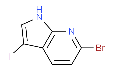 CAS No. 1190321-85-7, 6-Bromo-3-iodo-1H-pyrrolo[2,3-b]pyridine