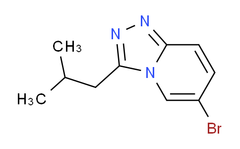 CAS No. 1029529-16-5, 6-Bromo-3-isobutyl-[1,2,4]triazolo[4,3-a]pyridine