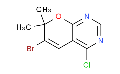 CAS No. 701232-63-5, 6-Bromo-4-chloro-7,7-dimethyl-7H-pyrano[2,3-d]pyrimidine