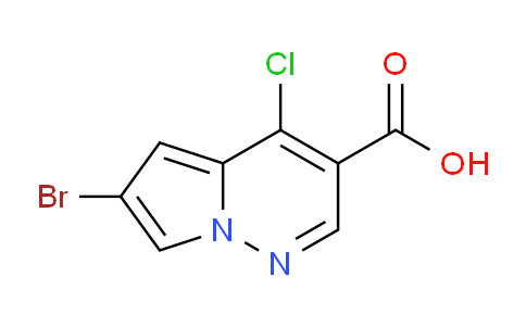 CAS No. 1416439-85-4, 6-Bromo-4-chloropyrrolo[1,2-b]pyridazine-3-carboxylic acid