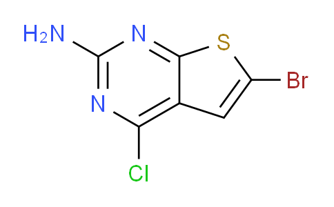 CAS No. 1160994-64-8, 6-Bromo-4-chlorothieno[2,3-d]pyrimidin-2-amine