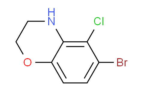 CAS No. 1154740-67-6, 6-Bromo-5-chloro-3,4-dihydro-2H-benzo[b][1,4]oxazine