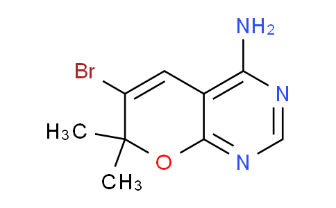CAS No. 701232-65-7, 6-Bromo-7,7-dimethyl-7H-pyrano[2,3-d]pyrimidin-4-amine