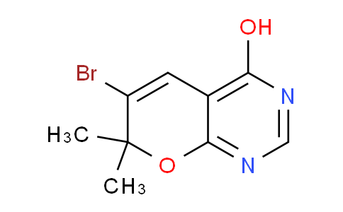 CAS No. 701232-62-4, 6-Bromo-7,7-dimethyl-7H-pyrano[2,3-d]pyrimidin-4-ol