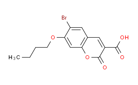 CAS No. 1352512-74-3, 6-Bromo-7-butoxy-2-oxo-2H-chromene-3-carboxylic acid