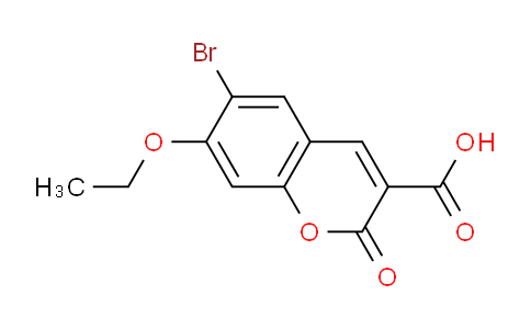 CAS No. 1352524-40-3, 6-Bromo-7-ethoxy-2-oxo-2H-chromene-3-carboxylic acid