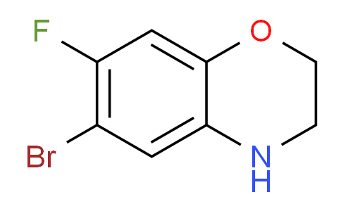 CAS No. 1160102-28-2, 6-Bromo-7-fluoro-3,4-dihydro-2H-1,4-benzoxazine
