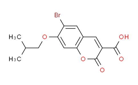 CAS No. 1352512-83-4, 6-Bromo-7-isobutoxy-2-oxo-2H-chromene-3-carboxylic acid
