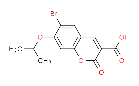 CAS No. 1352520-08-1, 6-Bromo-7-isopropoxy-2-oxo-2H-chromene-3-carboxylic acid