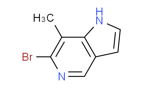 CAS No. 1082040-89-8, 6-Bromo-7-methyl-1H-pyrrolo[3,2-c]pyridine