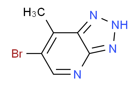 CAS No. 1086838-38-1, 6-Bromo-7-methyl-2H-1,2,3-triazolo[4,5-b]pyridine