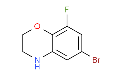 CAS No. 1256255-94-3, 6-Bromo-8-fluoro-3,4-dihydro-2H-benzo[b][1,4]oxazine