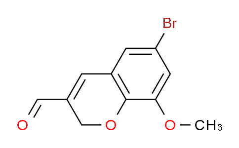 CAS No. 885271-15-8, 6-Bromo-8-methoxy-2H-chromene-3-carbaldehyde