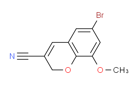 CAS No. 885271-24-9, 6-Bromo-8-methoxy-2H-chromene-3-carbonitrile
