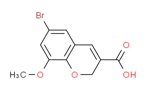 CAS No. 885271-13-6, 6-Bromo-8-methoxy-2H-chromene-3-carboxylic acid