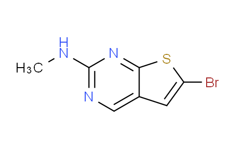 CAS No. 1263279-43-1, 6-Bromo-N-methylthieno[2,3-d]pyrimidin-2-amine
