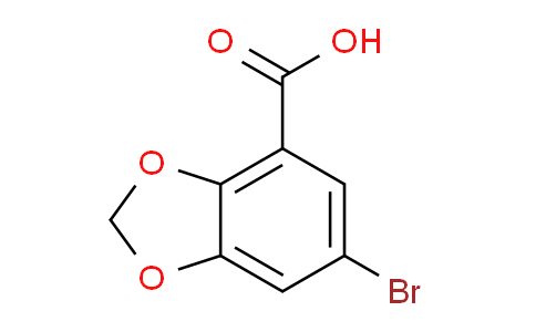 CAS No. 72744-57-1, 6-Bromobenzo[d][1,3]dioxole-4-carboxylic acid