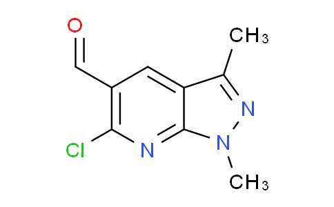 CAS No. 898911-34-7, 6-Chloro-1,3-dimethyl-1H-pyrazolo[3,4-b]pyridine-5-carbaldehyde