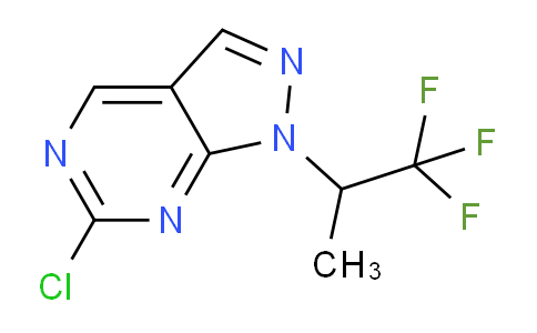 CAS No. 1443286-70-1, 6-Chloro-1-(1,1,1-trifluoropropan-2-yl)-1H-pyrazolo[3,4-d]pyrimidine