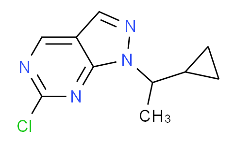 CAS No. 1443286-85-8, 6-Chloro-1-(1-cyclopropylethyl)-1H-pyrazolo[3,4-d]pyrimidine