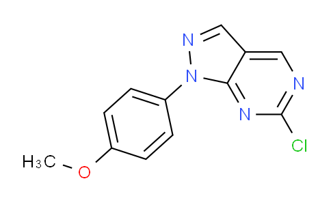 CAS No. 1404437-70-2, 6-Chloro-1-(4-methoxyphenyl)-1H-pyrazolo[3,4-d]pyrimidine