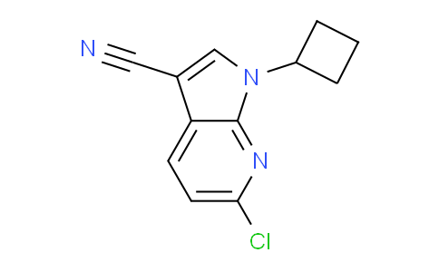 CAS No. 1247940-01-7, 6-Chloro-1-cyclobutyl-1H-pyrrolo[2,3-b]pyridine-3-carbonitrile