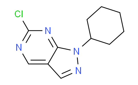 CAS No. 1443287-89-5, 6-Chloro-1-cyclohexyl-1H-pyrazolo[3,4-d]pyrimidine