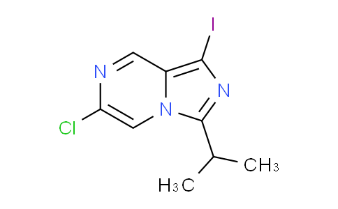 CAS No. 1956322-20-5, 6-Chloro-1-iodo-3-isopropylimidazo[1,5-a]pyrazine